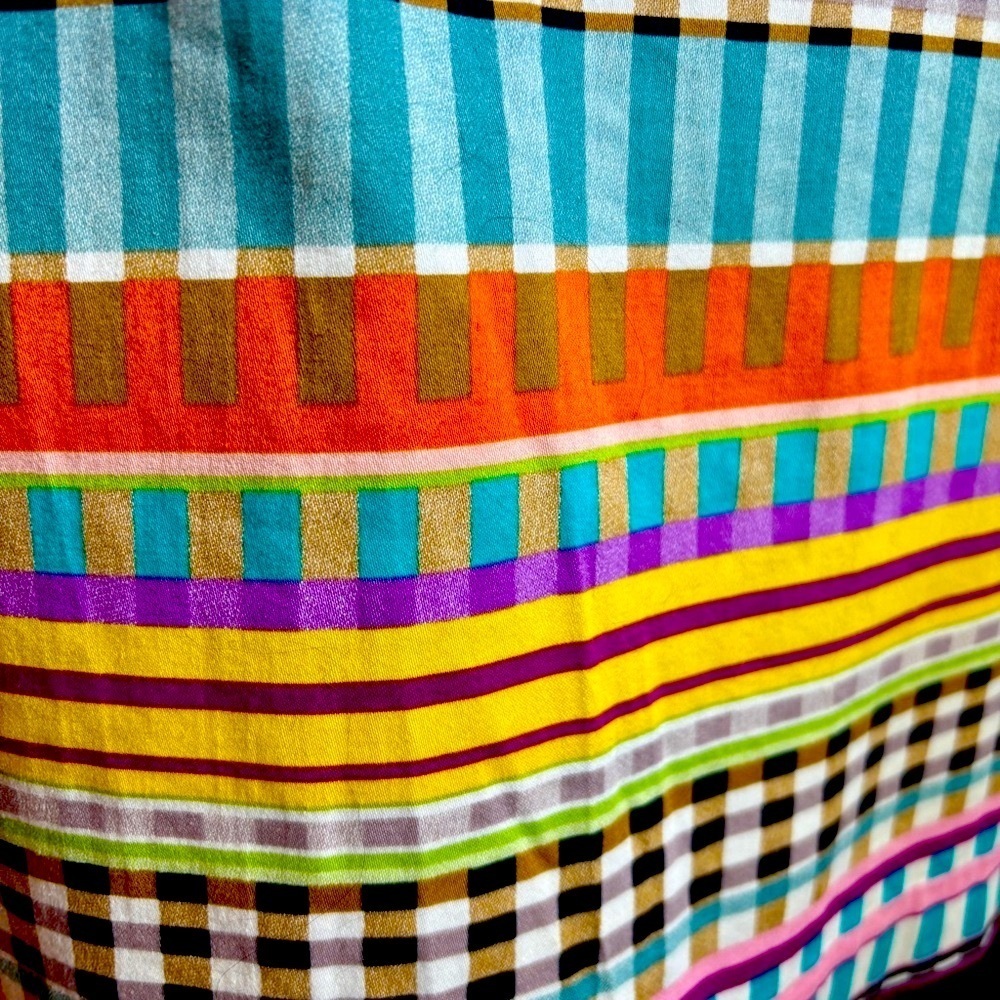 London Times Multicolored Striped Sleeveless Sheath V Neck Dress Womens size 6 - Picture 10 of 16
